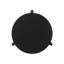 Table de bout ronde en bois, noir
