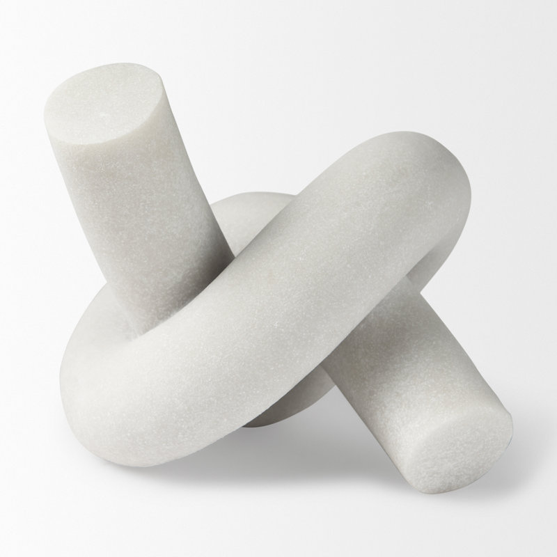 Sculpture Artiana, Blanc, H 7,5 po x l 12 po x P 10,5 po