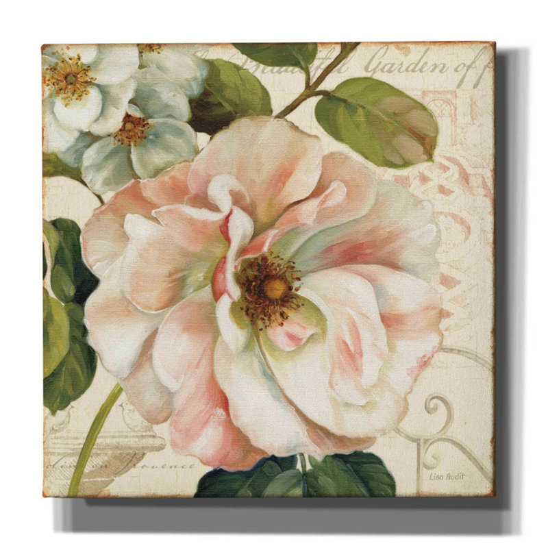«Les Jardins II» par Lisa Audit, art mural sur toile, H 26 po x l 26 po x P 1,5 po