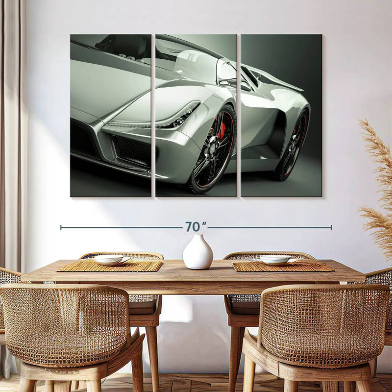 Mehar Glossy Sports Car, 42" H x 65" W