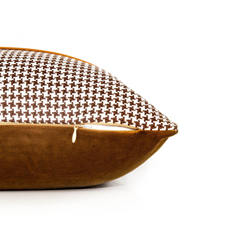 18'' Houndstooth Throw Pillow Cover