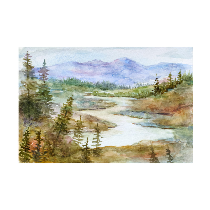Art sur toile «cylindrique» par Michelle Faber, H 30 po x l 47 po
