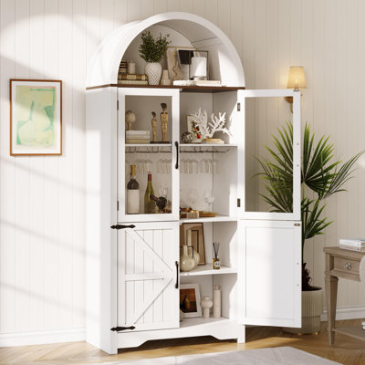 Grande armoire à vin 72 po avec porte en verre
