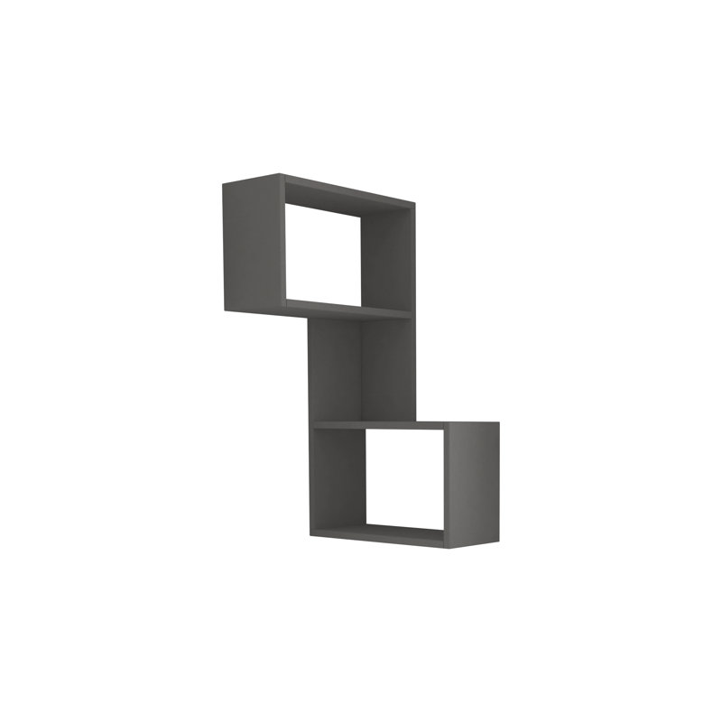 Arev Wall Mounted Corner Shelf, Anthracite