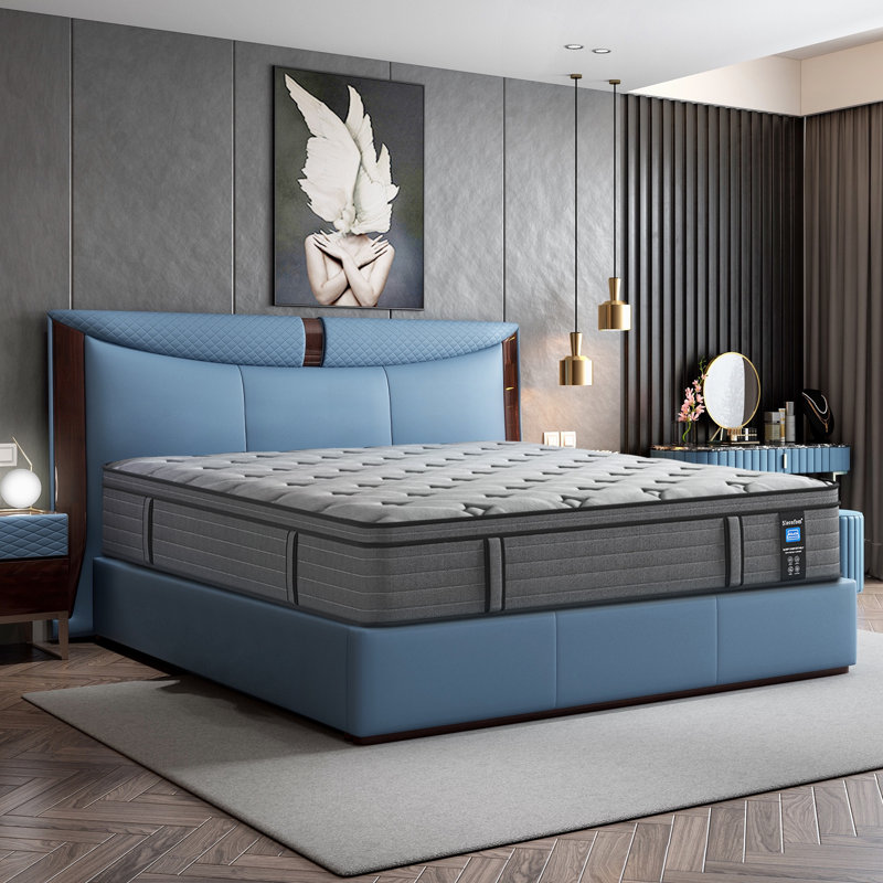 14" Firm Euro Top Memory Foam Hybrid Mattress with Gel Memory Foam, King