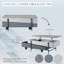 Table basse haute brillance avec plateau relevable