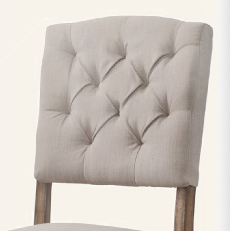 Ensemble de 2 chaises d'appoint Bernard Linen, Chêne