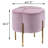 Blush And Round Ottoman