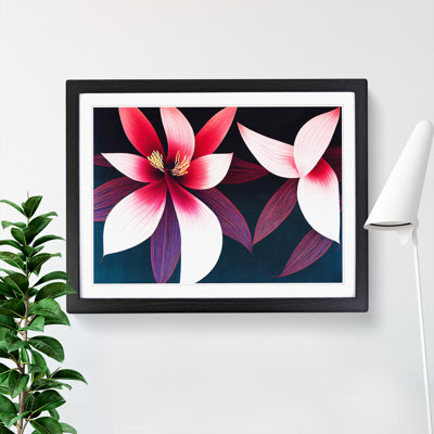 Beguiling Modern Flowers - Single Picture Frame Print