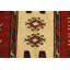 Tapis rouge / beige en laine fait à la main Kilim