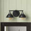 Kyoto 2 Light Seeded Dimmable Vanity Light