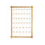 Solid Wood Wall Organizer with Corkboard