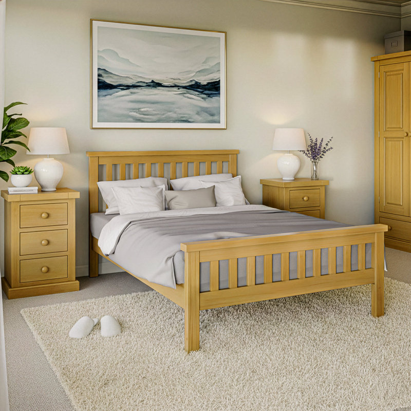 Chunky Solid Wood Storage Bed, Kingsize (5')
