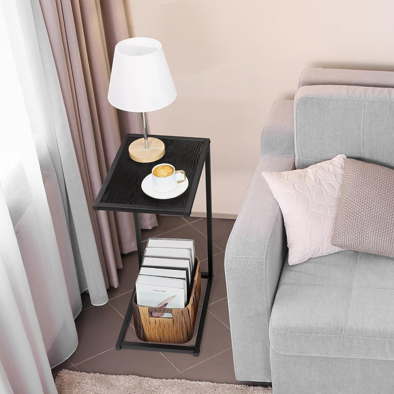 End Table Set, Black, Black