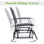 Fauteuil oscillant d'extérieur en acier Stafan