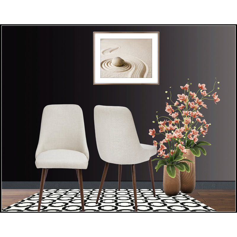 Ensemble de 2 chaises de salle à manger modernes et rembourrées avec un design ergonomique et un rembourrage moelleux pour une assise confortable