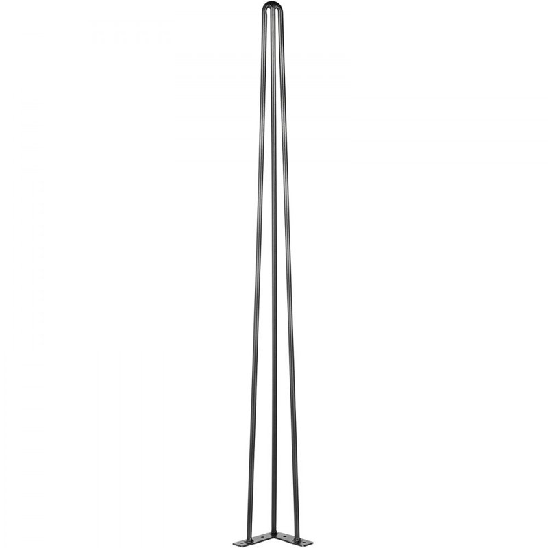 Hairpin Table Legs 40" Black Set of 4 Desk Legs 880lbs Load Capacity (Each 220lbs), 40" H x 4.3" W x 4.3" D
