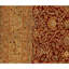 Hand Knotted Wool Area Rug in Red And Gold