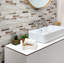 3" x 6" Glass Brick Joint Mosaic Wall & Floor Tile-61485197
