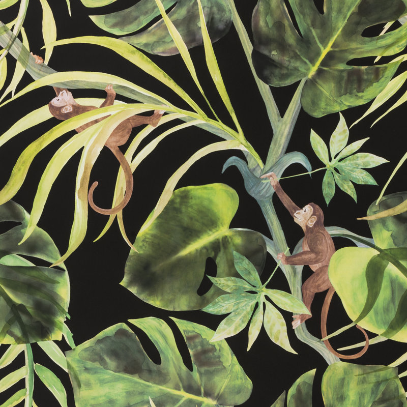 Colony Monkey Business Wallpaper 10.06m x 53cm, Ebony