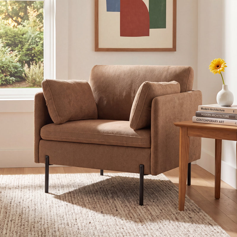 Moab Upholstered Armchair, Elite Camel