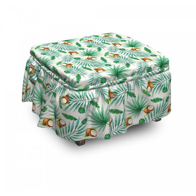 Box Cushion Ottoman Slipcover