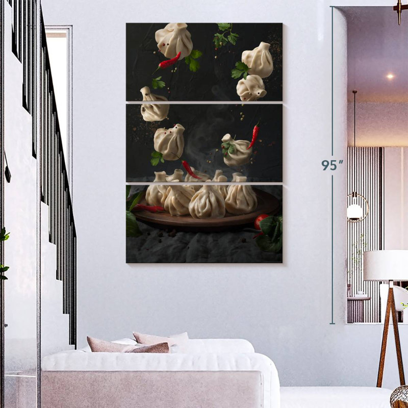 Yarlin Khinkali Meat Dumplings, 74" H x 48" W