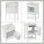 Meuble-lavabo simple autoportant de 20 po avec plateau en céramique Mindie-827658581