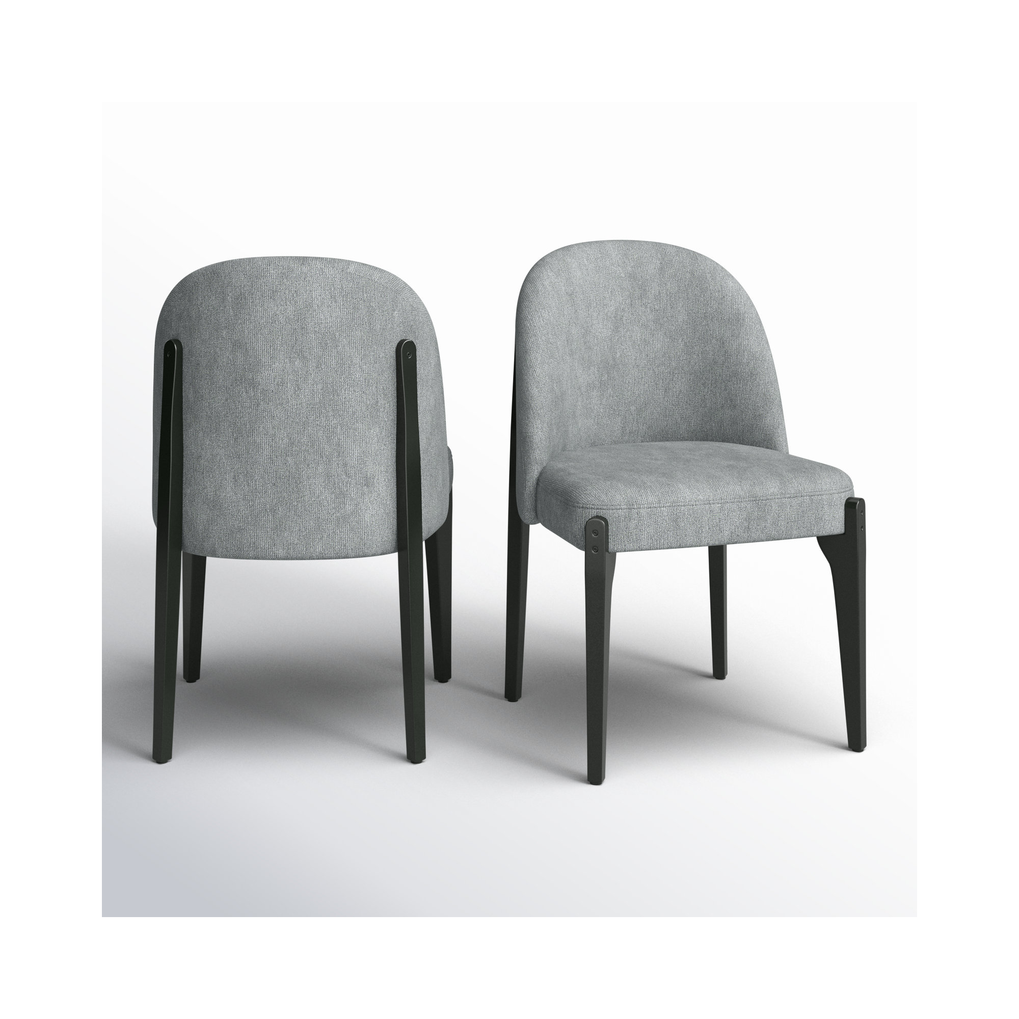 Pietta Dining Chair (set of 2), Stone Gray