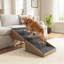Banc de repose-pieds pliable 2-en-1 pour petits chiens et chats