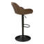 Winfield Swivel Upholstered and Faux Leather Adjustable Height Bar Stool with Steel Frame-31916401