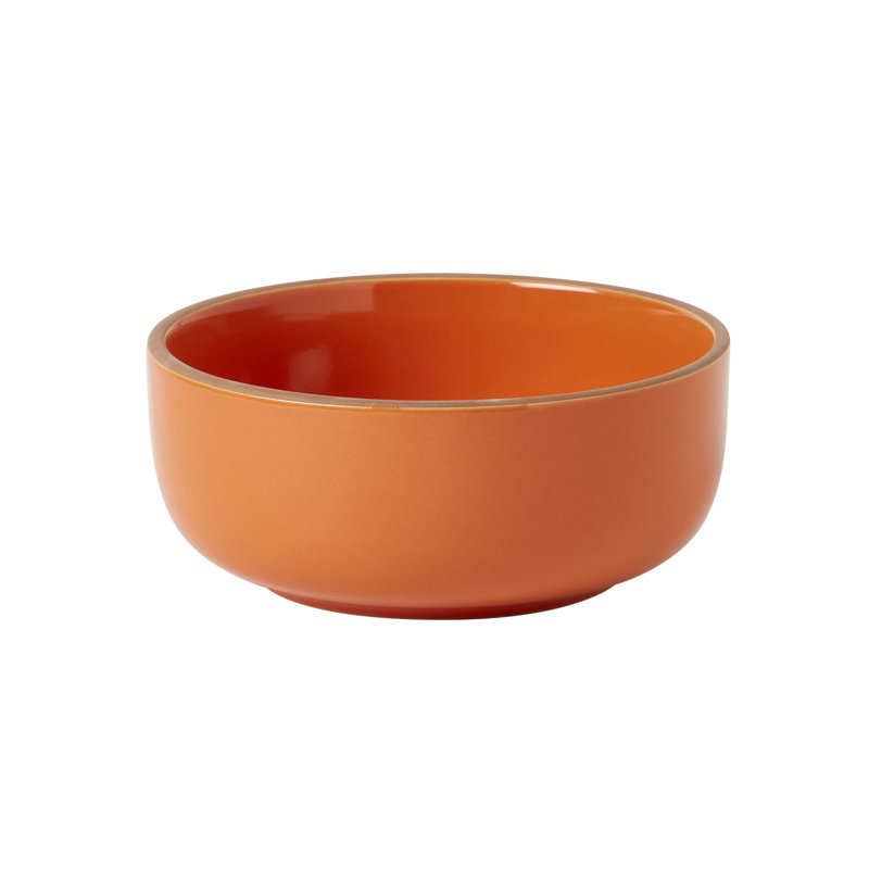 Infuse 12-Piece Orange and White Ceramic Dinnerware Set, Service for 4