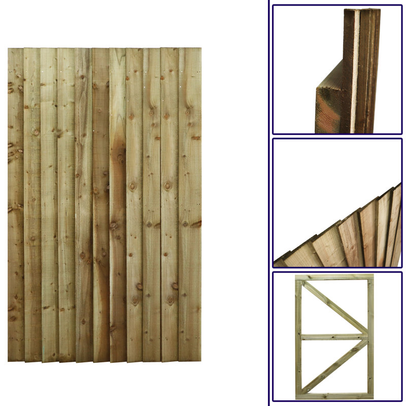 Natalina 180 cm H Gate Fencing, 180cm H x 105cm W x 5.4cm D
