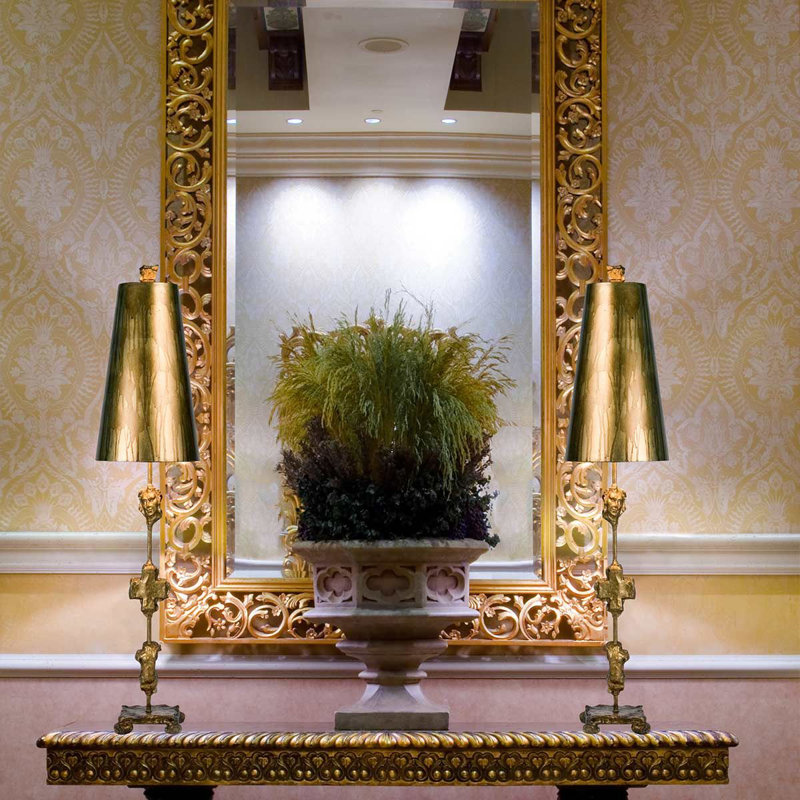 Celeste Buffet Lamp, Aged Gold