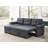 86'' Upholstered Reclining Sleeper Sofa-597257577