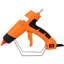 Pistolet à colle chaude orange à haute puissance, outil de bricolage avec buses interchangeables, pistolet à colle portatif résistant à l'usure pour les réparations en cuir et en bois
