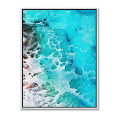 " Waves Epoxy Resin Art III " Painting Print