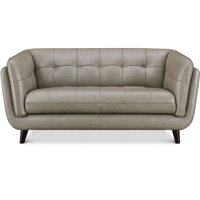 Rhyannon Top Grain Leather Loveseat, Rhyannon Tide Genuine Leather