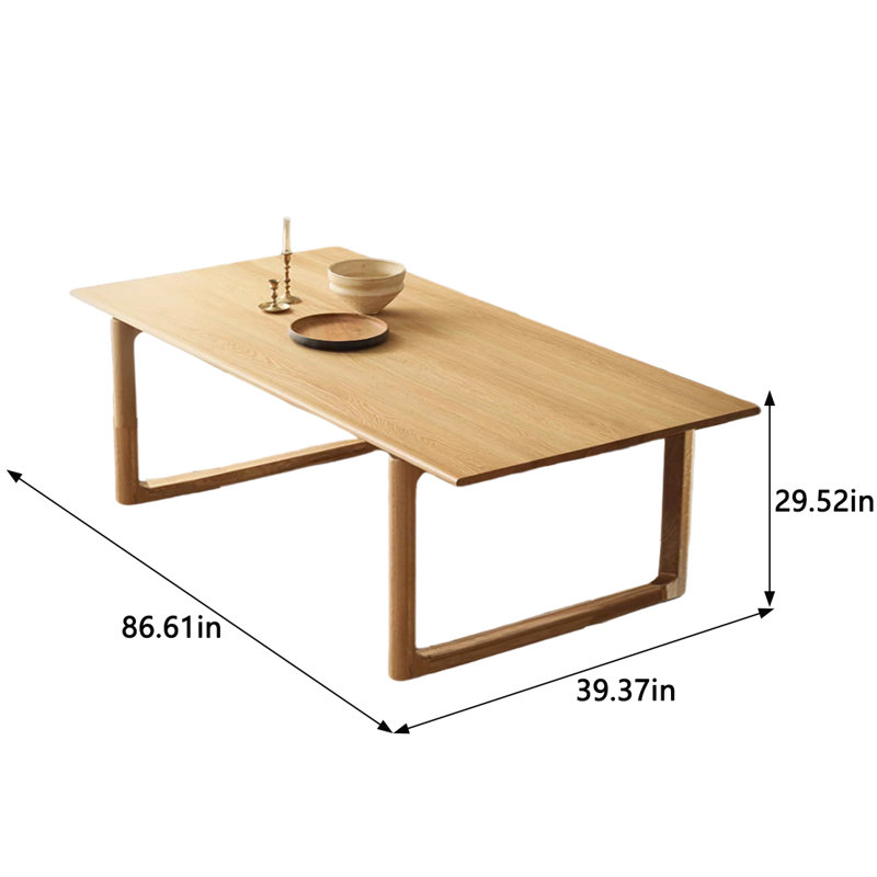 Table de salle à manger Rinku, L 39,37 po x L 86,61 po
