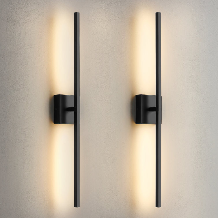 2-Light 30" Dimmable LED 18W Wall Sconce with 360° Rotatable Arms