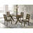 Carbon Knotty Nutmeg Rectangular Dining Table