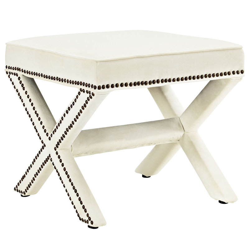 Banc Rivet par Modway, Ivoire