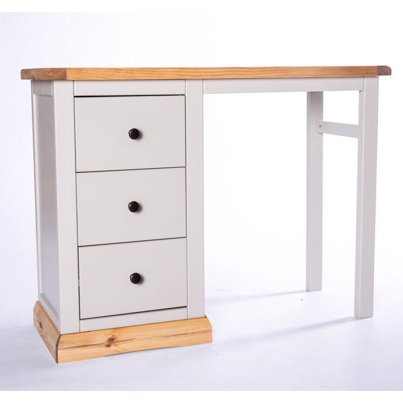 Enciso Writing Desk, Wood/Grey, Black
