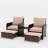 Idamarie Wicker Conversation Set with Ottoman-85514301-105270514