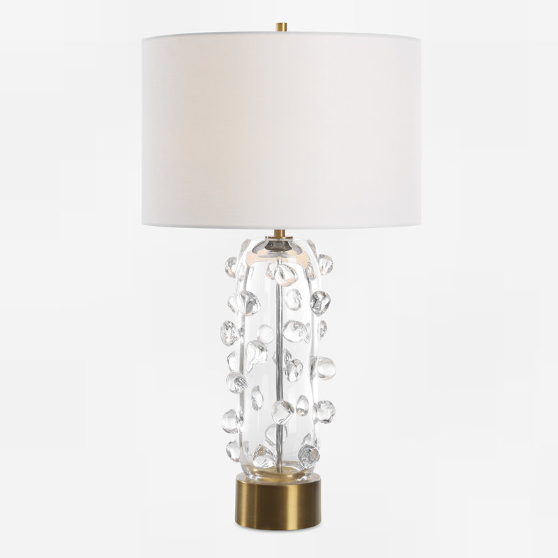 Lampe de table en verre Uttermost Aura