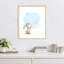 «Little Bunny Blowing Dandelions» par Circle Kids, impression sur bois encadrée-35995349