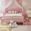 Lit simple et double de taille standard avec garde-corps sur les deux côtés et deux tiroirs de rangement, lit en pin massif de conception classique, disponible en blanc, rose, gris et noyer, sans sommier