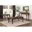 Table de bout en marbre de style traditionnel 1Pc avec finition en cerisier faux bois et détails dorés, forme rectangulaire, inclinaison luxueuse à assemblage simple, pieds classiques, requis
