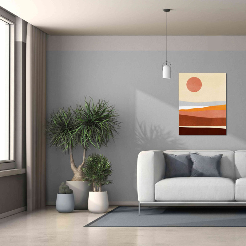 «Sunseeker Landscape II» par Victoria Barnes, estampe numérique sur toile, H 34 po x l 26 po x P 1,5 po