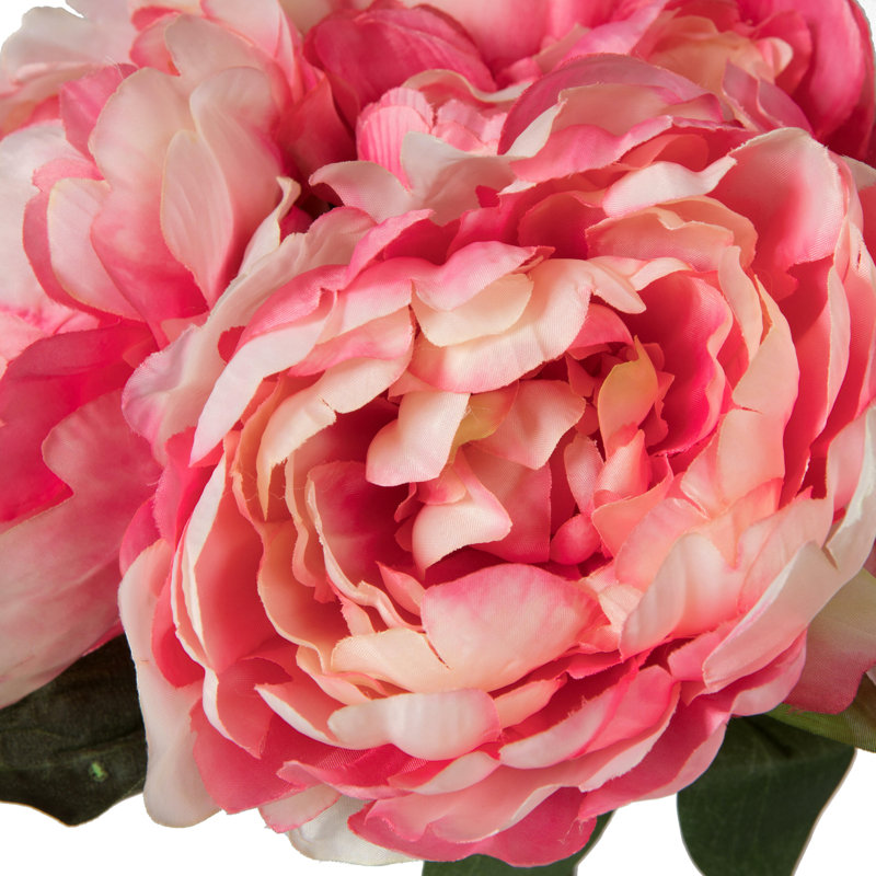Karratha 20" Artificial Peony Bunch, Pink